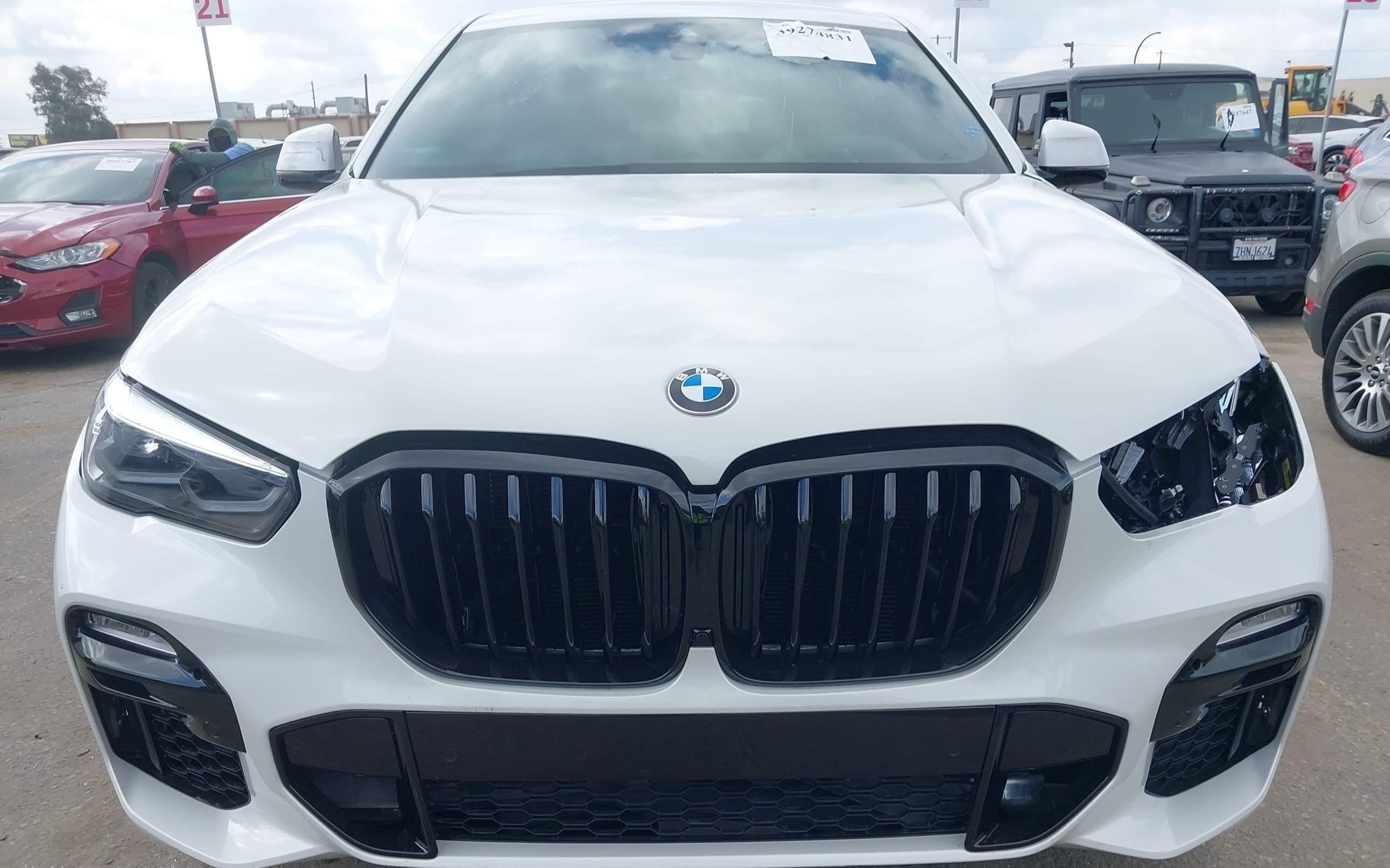 BMW X6 2021 WHITE vin: 5UXCY6C02N9K63242
