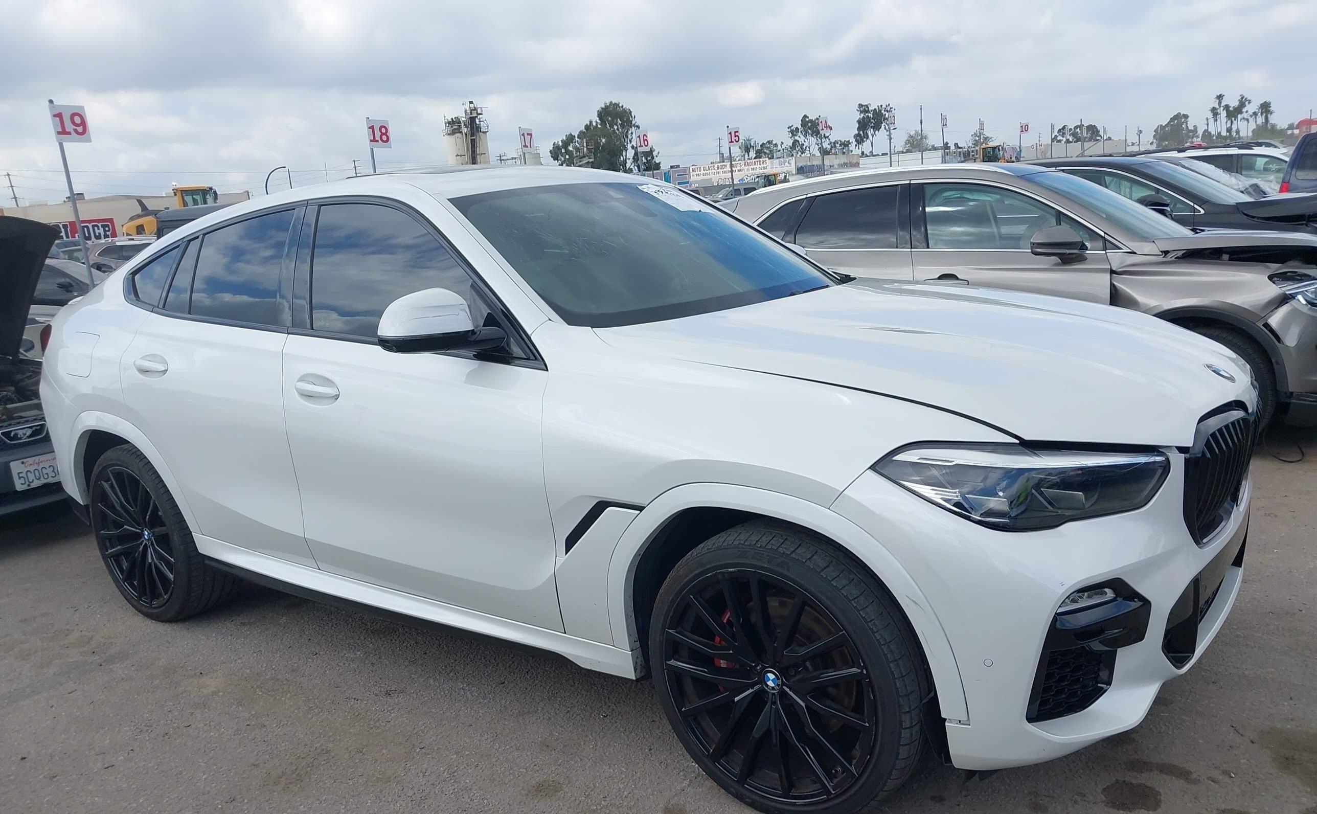 BMW X6 2021 WHITE vin: 5UXCY6C02N9K63242