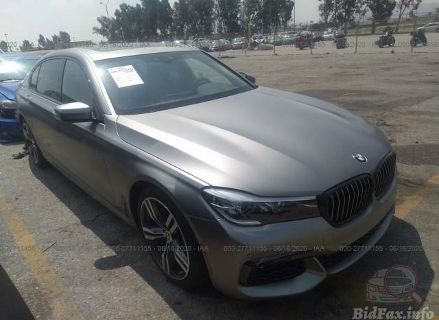 BMW 740I 2019 Dark Silver Matte vin: WBA7E2C57KB218119