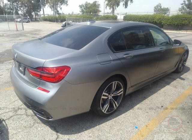 BMW 740I 2019 Dark Silver Matte vin: WBA7E2C57KB218119