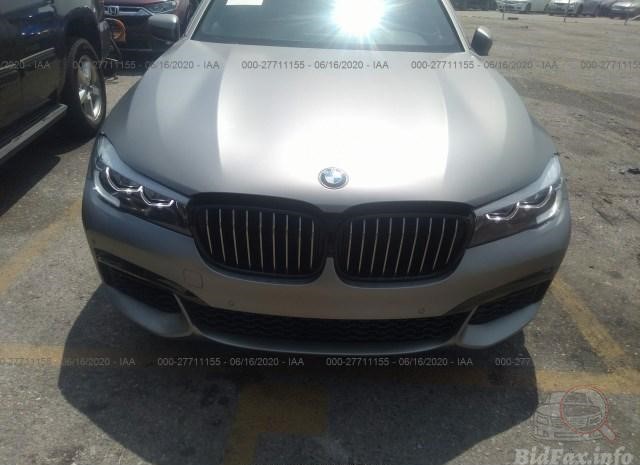 BMW 740I 2019 Dark Silver Matte vin: WBA7E2C57KB218119