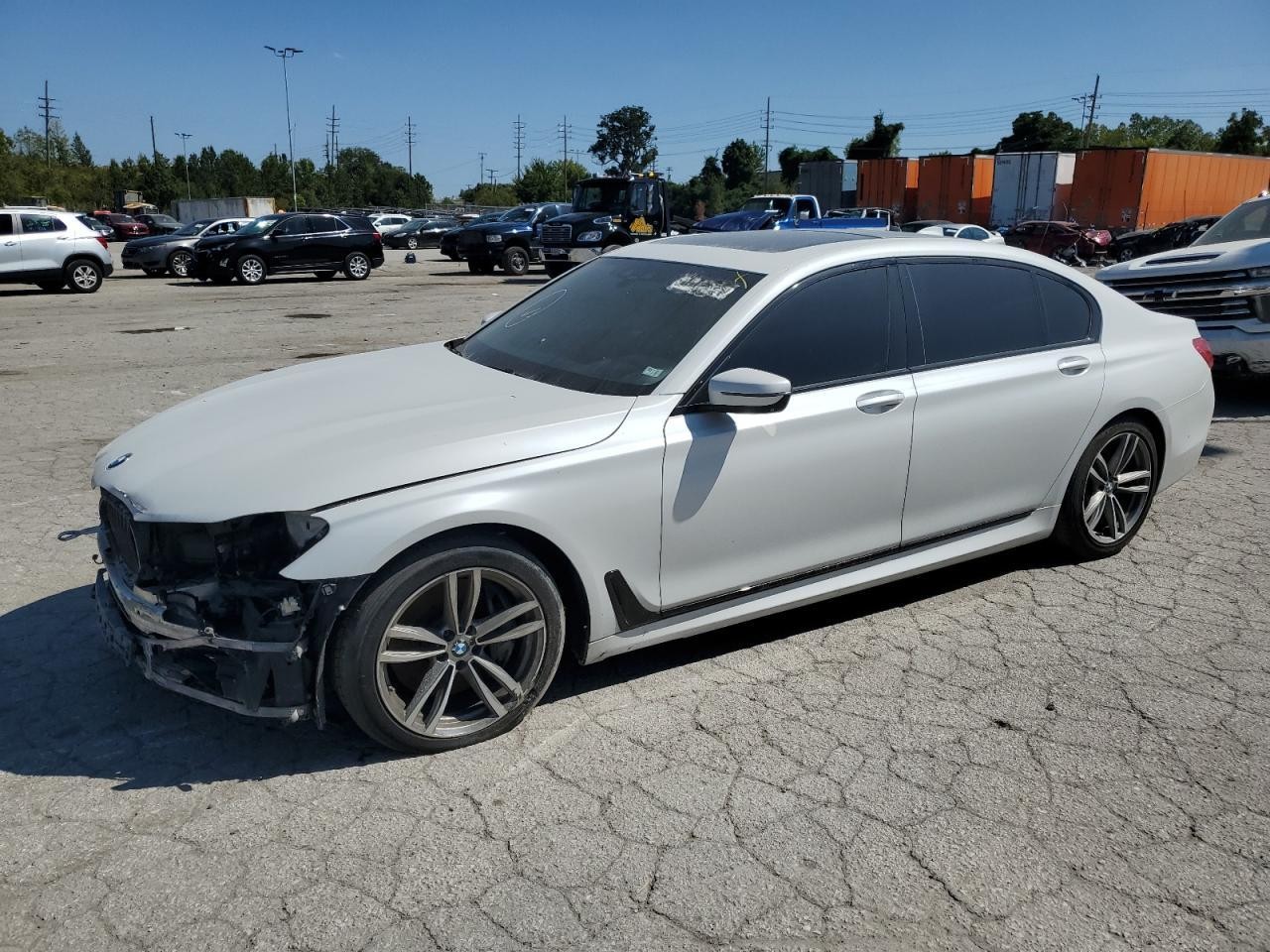 BMW 740I 2017 White vin: WBA7E2C55HG739366