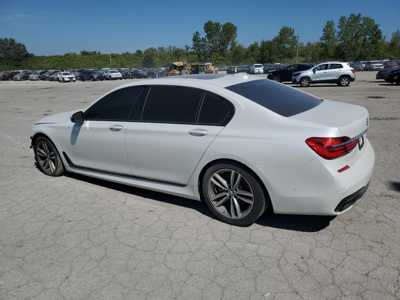 BMW 740I 2017 White vin: WBA7E2C55HG739366