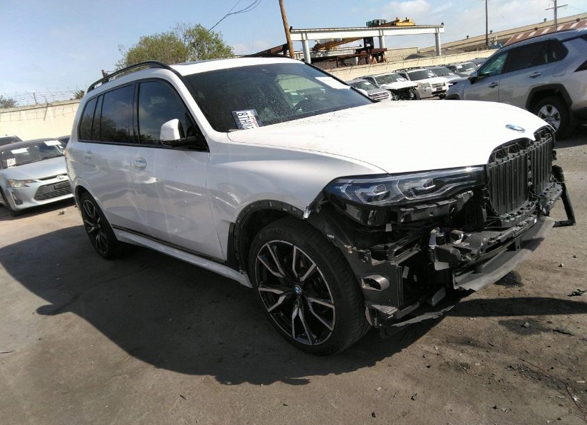 BMW X7 2020 White vin: 5UXCW2C04L9B64517