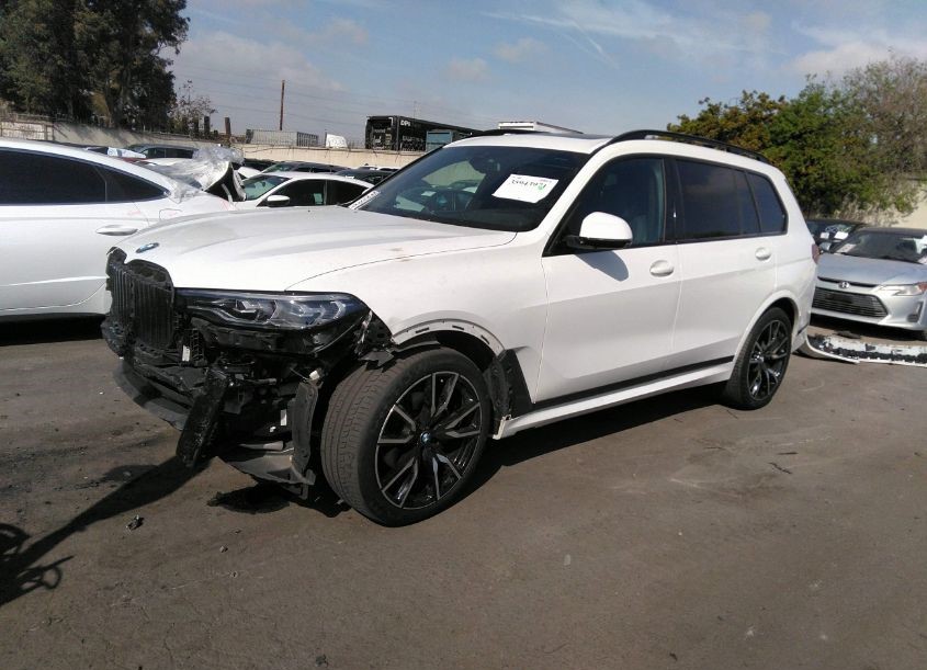 BMW X7 2020 White vin: 5UXCW2C04L9B64517