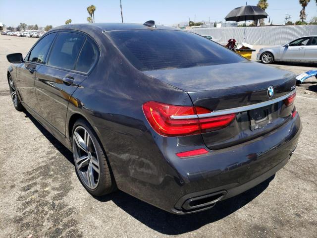 BMW 740I 2017 CHARCOAL vin: WBA7E2C56HG740249