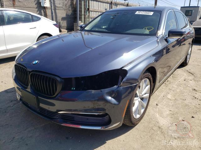 BMW 740I 2018 GRAY vin: WBA7E2C5XJG742141
