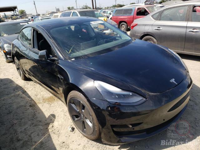 Tesla Model 3 2022 Black vin: 5YJ3E1EA4NF189458