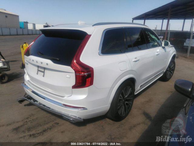 Volvo Xc90 2021 White vin: YV4BR0CK6M1764007