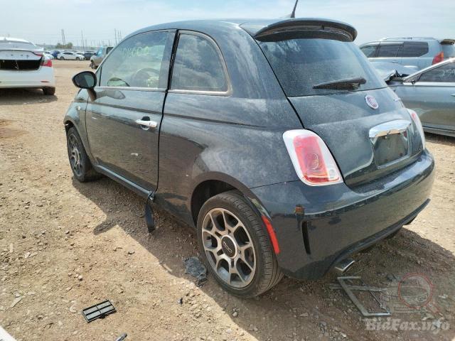 Fiat 500 2018 Black vin: 3C3CFFKH0JT425793