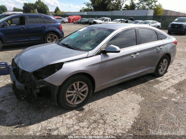 Hyundai Sonata 2016 Silver vin: 5NPE24AF5GH395087